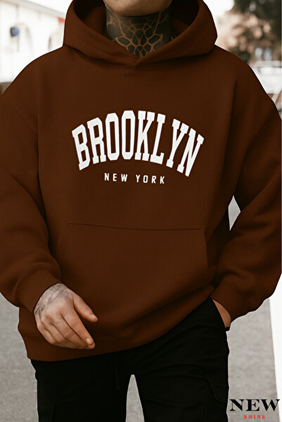 New Shine سويت شيرت مطبوع من بروكلين نيويورك