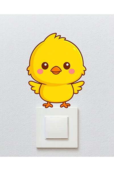 telaşe memuru Priz Üstü Sticker - Çocuk Bebek Odası Duvar Sticker - Sevimli C...