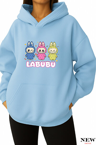 New Shine سويت شيرت مطبوع من لابوبو