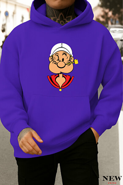 New Shine سويت شيرت مطبوع عليه بوباي