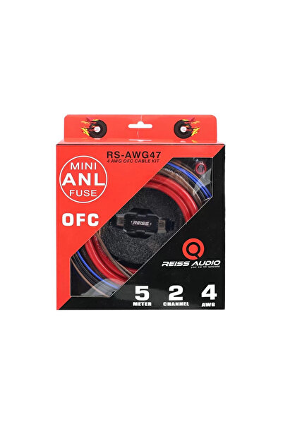 REISS AUDIO Rs-awg47 Anfi Kablo Seti Wire Kit 4ga Bakır