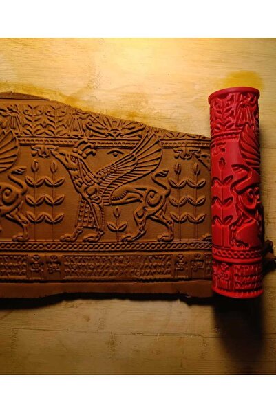 Enbceramic 15 CM SERAMİK-POLİMER KİL-KURABİYE-PASTACILIK DOKU RULOSU DESEN OK...