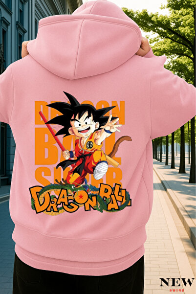 New Shine سويت شيرت مطبوع عليه دراغون بول