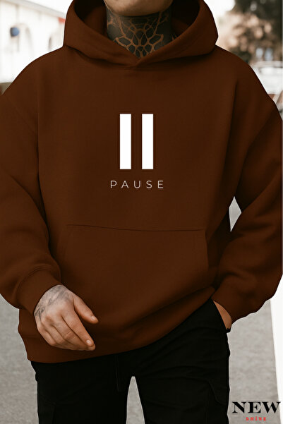 New Shine سويت شيرت مطبوع من Pause