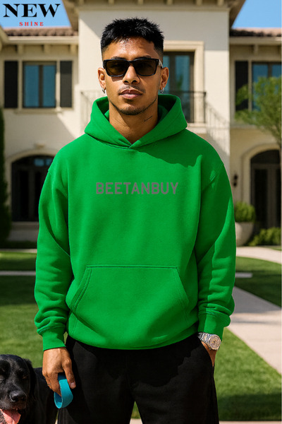 New Shine سويت شيرت مطبوع عليه نص من بيتانباي