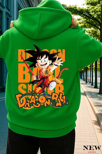 New Shine سويت شيرت مطبوع عليه دراغون بول