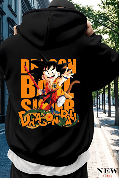 New Shine سويت شيرت مطبوع عليه دراغون بول