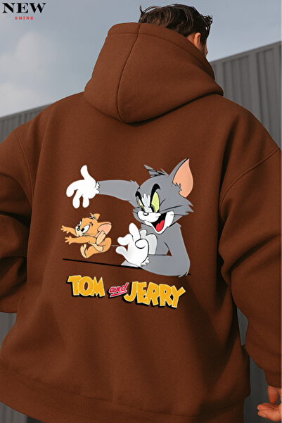 New Shine سويت شيرت بطبعة توم وجيري