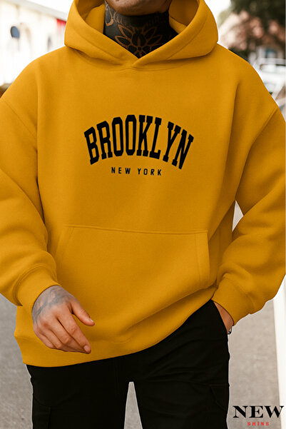 New Shine سويت شيرت مطبوع من بروكلين نيويورك
