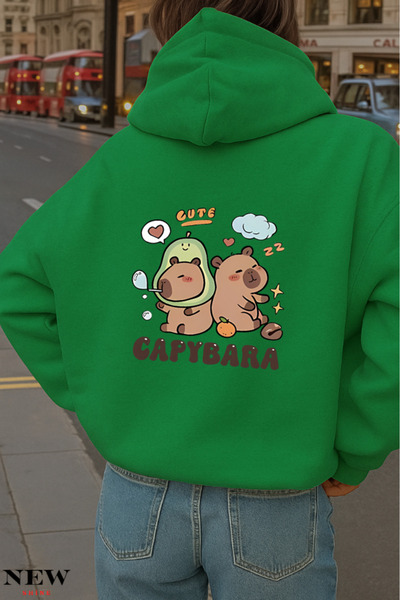 New Shine سويت شيرت كابيبارا مطبوع