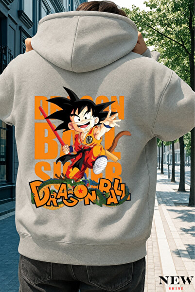 New Shine سويت شيرت مطبوع عليه دراغون بول