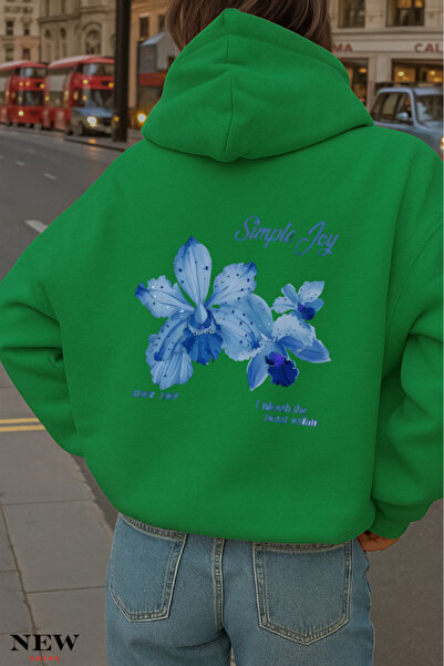 New Shine Суитшърт с принт „Simple Joy“