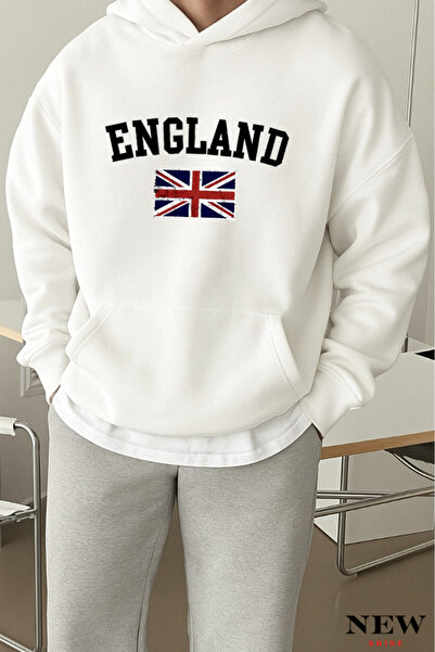 New Shine سويت شيرت مطبوع عليه إنجلترا