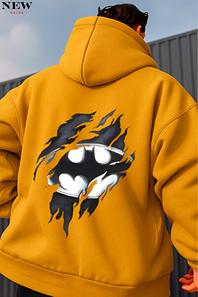 New Shine Batman Baskılı Dukserica