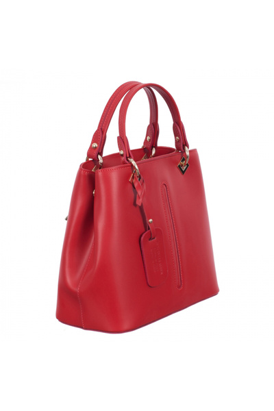 AZZURA Eveline Bag, 100% leather red