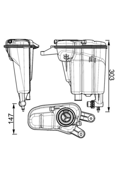MAHLE Vas de expansiune, Audi A4 B8, 8K2,