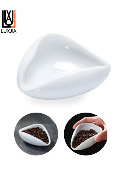 Luxja صينية وزن حبوب القهوة، أوعية تقطير القهوة V60، أدوات المطبخ (10✕7.5✕3.5 سم)
