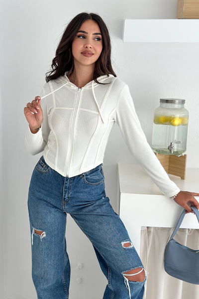 Noa Noa Women's Zippered Bodysuit – Minimal & Urban Style