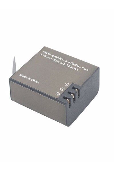 AteşTech Aksiyon Kamera Yedek Batarya - Eken Sjcam ve Benzer Modeller İçin Yedek Batarya 1050 Mah 3.885wh Pi
