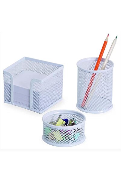 Gıpta Table Set Metal 3 Pieces White