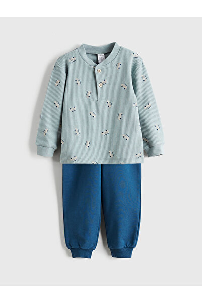 LC Waikiki Araba Baskılı Erkek Bebek Tişört ve Jogger Eşofman Altı