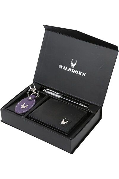 Wildhorn ® RFID Protected Genuine Leather Wallet & Gift Combo for Men