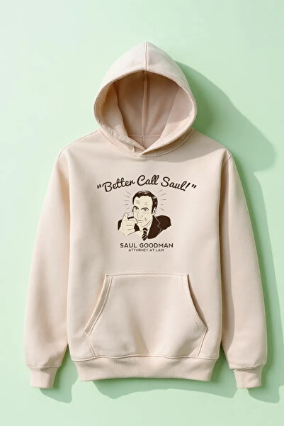 Vordevia Hanorac Better Call Saul cu imprimeu din bumbac cu 3 fire O supradimensionat