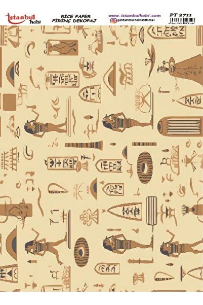 İstanbul Hobi Brass Decopage Paper 30X42Cm Pt-2711 Ancient Egypt