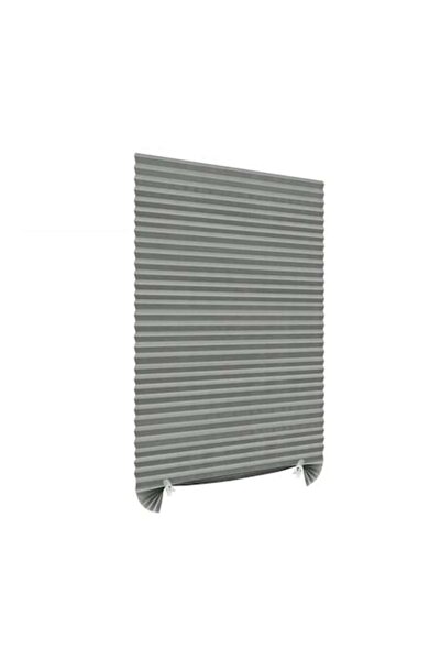 eZmart Set of 2 self-adhesive pleated blinds, adjustable, eZMART, grey, 180x90 cm