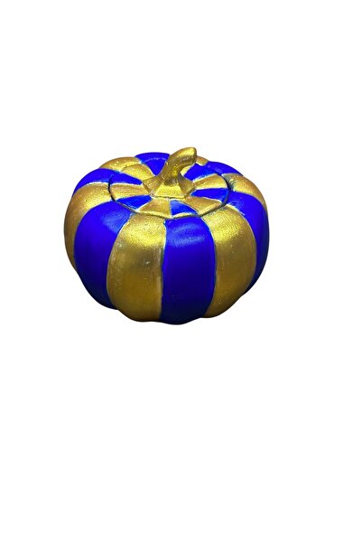 magnocandles Sarı lacivert Fenerbahçe kabak biblo,saklama kutusu,mumluk,dekor...