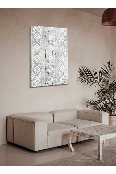 LOWHA لوحة فنية جدارية من القماش مشدودة على إطار خشبي بنمط مستوحى من الثقافة ...