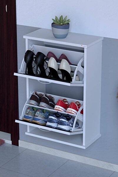 Modilayn Umay Ayakkabılık 52cm Duvara Monte (Antrasit)