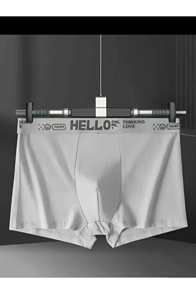 Butik Hello Yazılı Renkli Boxer
