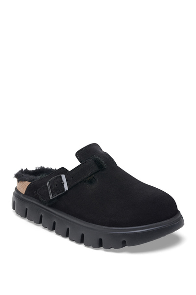 Birkenstock Boston Siyah Kadın Süet Terlik