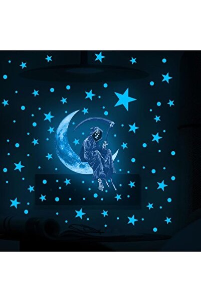 Generic ECVV Glow in The Dark Moon Star Wall Sticker Luminous Halloween Scary...