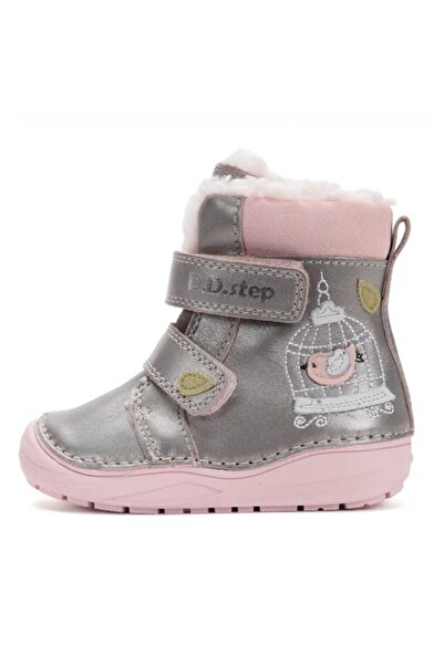 D.D.step Girls' fur-lined leather boots DDStep W071-52381A