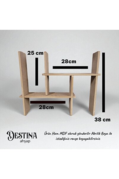 Destina Ahşap Bardak, Fincan, Baharatlık, Mutfak Rafı, Çok Amaçlı Raf