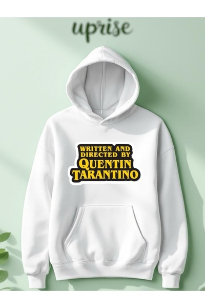 Vordevia Hanorac de bumbac cu cu imprimeu fire O supradimensionat de Quentin Tarantino