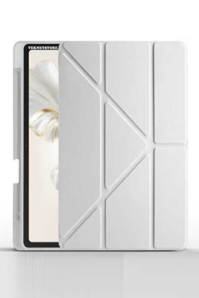 TEKNETSTORE Honor Pad 9 12.1 inch Tablet Uyumlu Kılıf Katlanır Kalemlikli Sta...