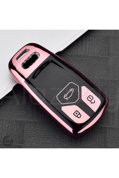 Alazpay Θήκη κλειδιού γυαλιστερή TPU για Audi A6 A5 A4 Q7 Q5 S4 S5 S7 B9 A4l ...