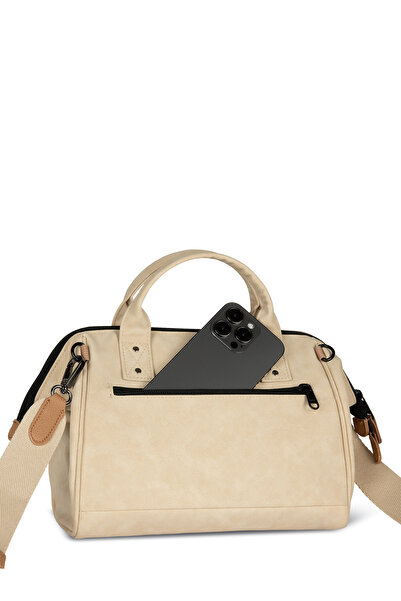 Cabaia Cross Body Bag Andenne Bej Orta Boy Kadın Omuz Çantası