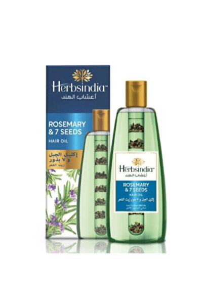 Herbsindia اعشاب الهند زيت الشعر بإكليل الجبل و 7 بذور - 180 مل