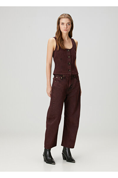 RAG&BONE Charlie Barrel Bordo Jean Pantolon