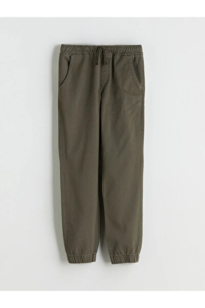 LC Waikiki LCW ECO Haki Beli Lastikli Erkek Çocuk Jogger Pantolon