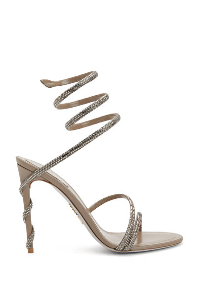 Rene Caovılla Margot Siyah Topuklu Sandalet