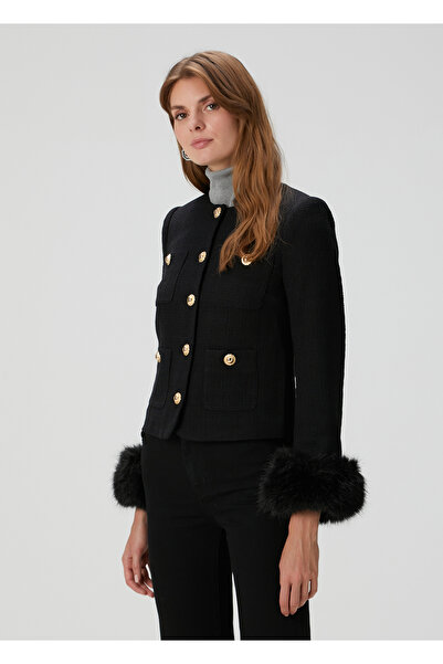 Self Portrait Siyah Tweed Ceket