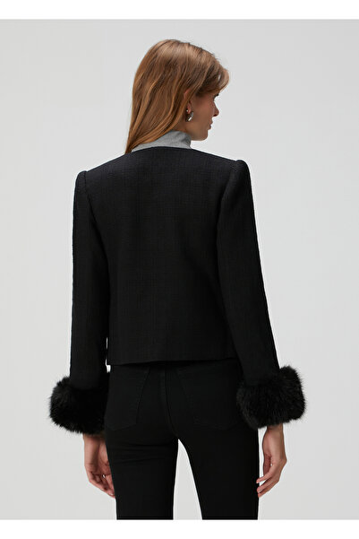 Self Portrait Siyah Tweed Ceket
