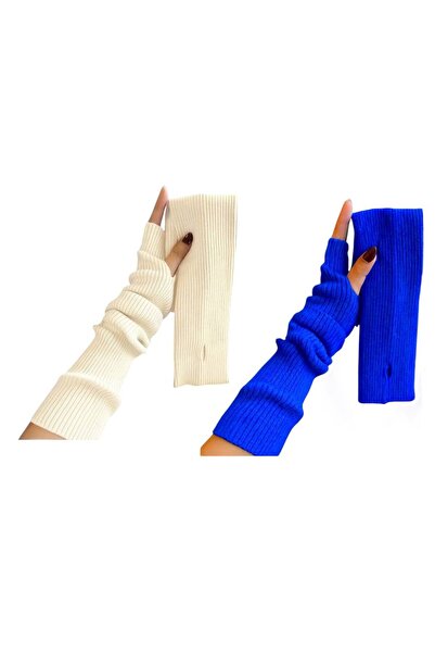 ALDAYER 2 τεμάχια πλεκτά μανίκια με κορδόνια