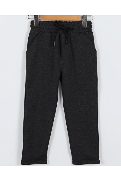 Egelite Boys' Seasonal Letter Printed Sweatshirt with Pocket Detail and Stylish Pants Set 4-11 Years Old