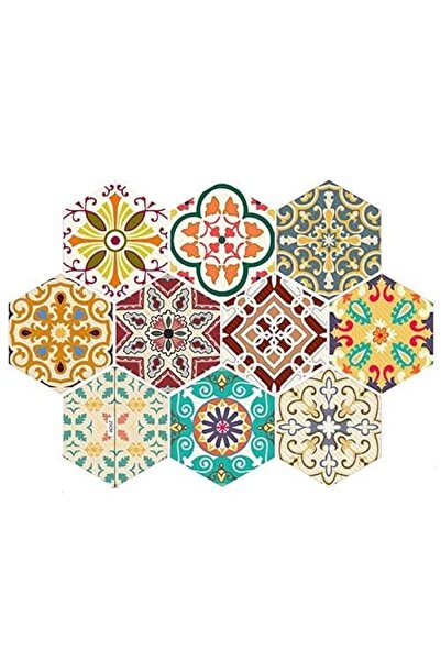 Generic 10 Pcs Hexagon Non-Slip Floor Stickers, Waterproof Self-Adhesive Tile...